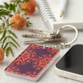 Porte-clés Orange purple cool, unique (Devant droit)