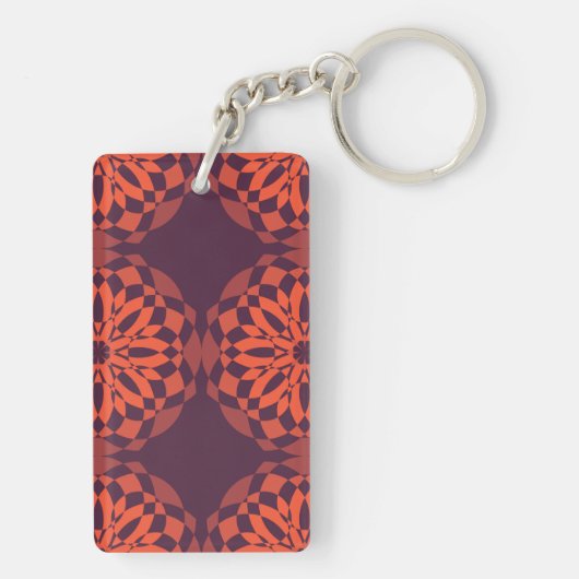 Porte-clés Orange purple cool, unique (Dos)
