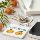 PORTE-CLÉS ORANGE QUOTE (Devant Droit)