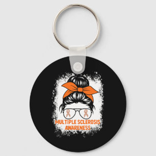Porte-clés Orange Ruban Femmes Ms Sclérose Multiple