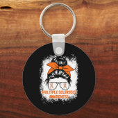 Porte-clés Orange Ruban Femmes Ms Sclérose Multiple (Recto)