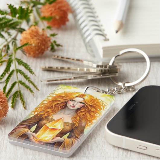 Porte-clés OrangeCrystalWitch (Devant droit)