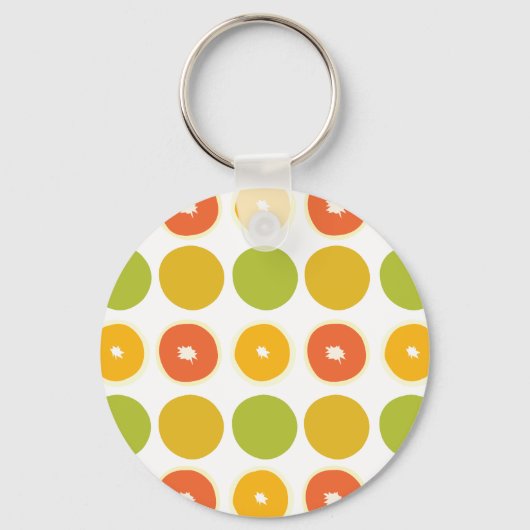 Porte-clés Oranges Agrumes Alimentation Motif (Recto)
