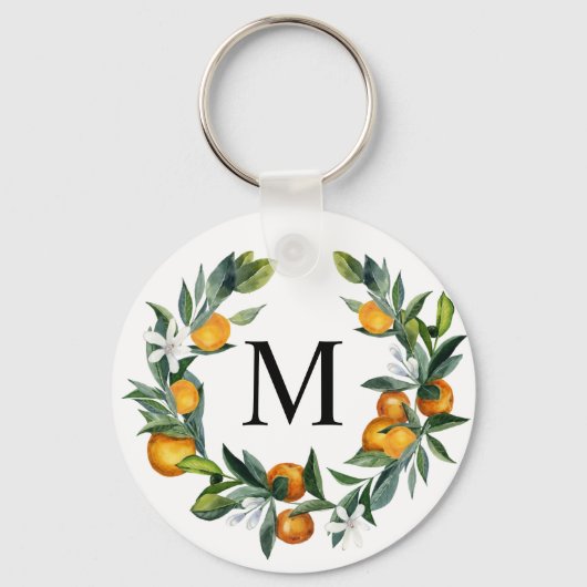 Porte-clés Oranges agrumes monogrammed porte - clé (Recto)