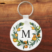 Porte-clés Oranges agrumes monogrammed porte - clé (Recto)