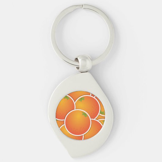 Porte-clés Oranges funky (Devant)