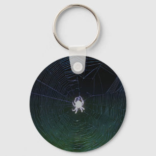 Porte-clés Orb Weaver Spider at night