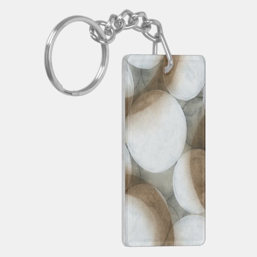 Porte-clés Orbes blanches et cercles Brown (Devant gauche)