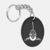 Porte-clés Orca tribale noire et blanche (Devant gauche)
