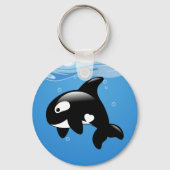 Porte-clés Orca Whale en Océan (Recto)