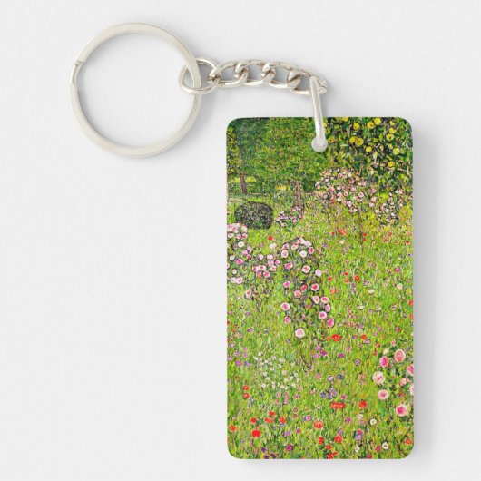 Porte-clés Orchard Gustav Klimt avec Rose (Devant)