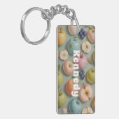 Porte-clés Orchard Whimsy : Fruits pastel (Devant gauche)