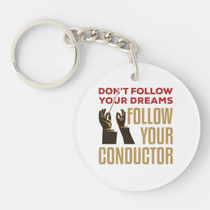 Porte-clés Orchestre Conducteur Funny Suivez votre chef