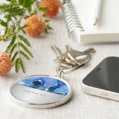 Porte-clés Orchid bleu (Côté)