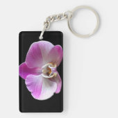 Porte-clés Orchid de Purple et White (Dos)