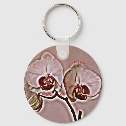 Porte-clés orchidée (Recto)