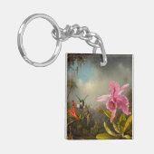 Porte-clés Orchidée avec deux colibris Heade (Devant gauche)