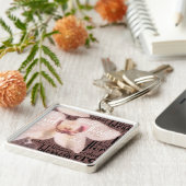 Porte-clés Orchidée Floral Blossom Word Cloud (Côté)