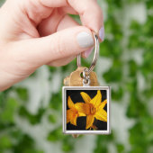Porte-clés Orchidée jaune (main)