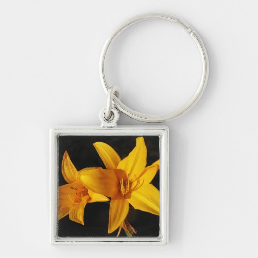 Porte-clés Orchidée jaune (Devant)
