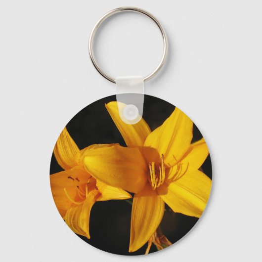 Porte-clés Orchidée jaune (Recto)