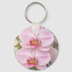 Porte-clés Orchidée Phalaenopsis Rose Clair