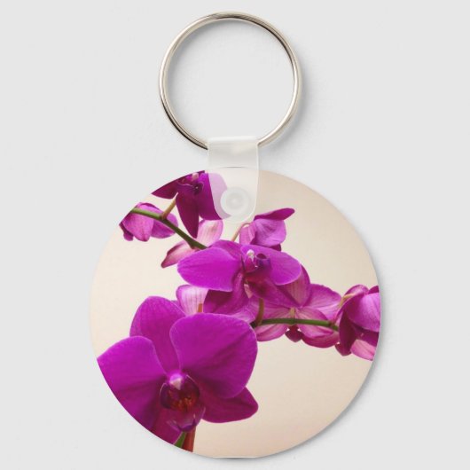 Porte-clés Orchidée rose (Recto)
