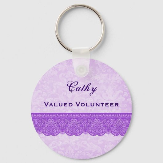 Porte-clés Orchidée volontaire valorisée violet F431 (Recto)