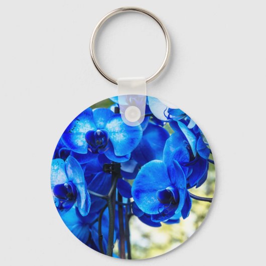 Porte-clés Orchidées bleues (Recto)