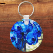 Porte-clés Orchidées bleues (Recto)