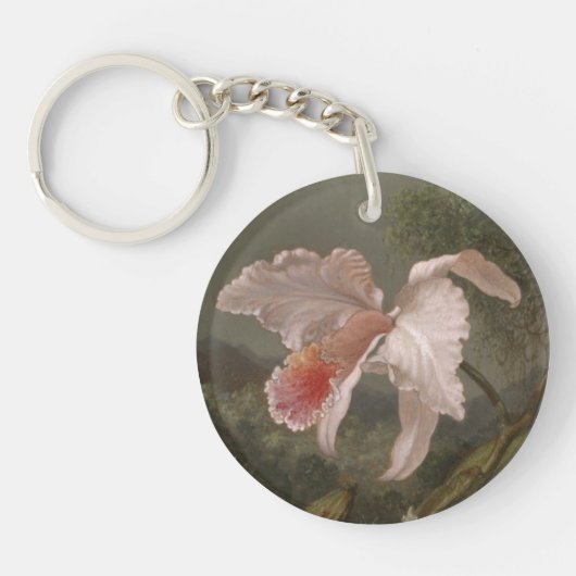 Porte-clés Orchidées et colibris de jungle (Devant)