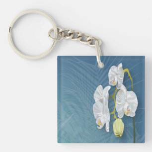 Porte-clés Orchidées et fougères