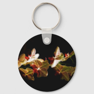 Porte-clés orchidées rayées