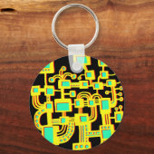 Porte-clés Ordinateur Alien (Recto)