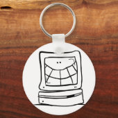 Porte-clés Ordinateur souriant (Recto)
