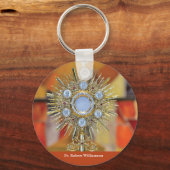 Porte-clés Ordination du prêtre Anniversaire Monstrance Host (Recto)