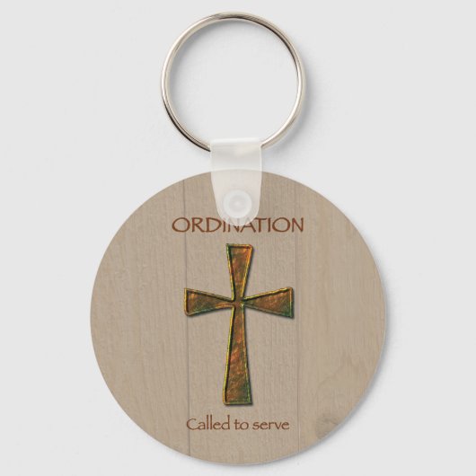 Porte-clés Ordination générale Félicitations, Metal Design C (Recto)