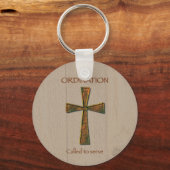 Porte-clés Ordination générale Félicitations, Metal Design C (Recto)