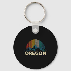 Porte-clés Oregon Montagnes Vintages Nature Randonnée Cadeau