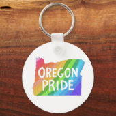 Porte-clés Oregon State Map Illustration RAINBOW FIDE (Recto)