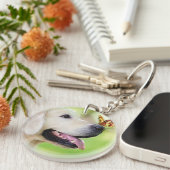 Porte-clés Oreiller À Lancer Du Labrador Et Du Papillon (Devant Droit)