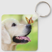 Porte-clés Oreiller À Lancer Du Labrador Et Du Papillon (Dos)