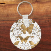 Porte-clés Oreiller à lancer papillon d'or : (Verso)