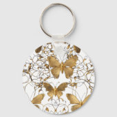 Porte-clés Oreiller à lancer papillon d'or : (Verso)
