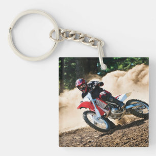 Porte-clés oreiller de jet de coureur de motocross