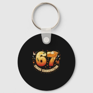 Porte-clés Organisateur de chaos de Thanksgiving drôle 67 Mem