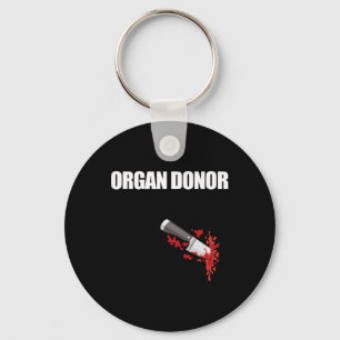Porte-clés Orgue Donateur amusant Bloody Wound Kidney Mème Su