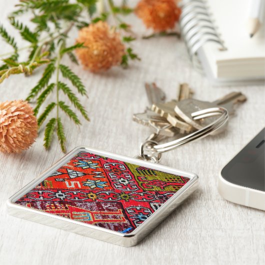 Porte-clés Oriental Persian , Turkish Pattern, Carpet (Côté)