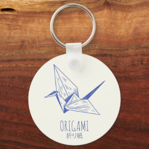 Porte-clés Origami Art japonais Pliage Art Retro Grane
