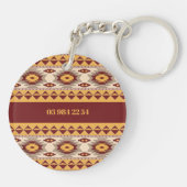 Porte-clés Originaire de l'ethnie du sud-ouest motif (Dos)